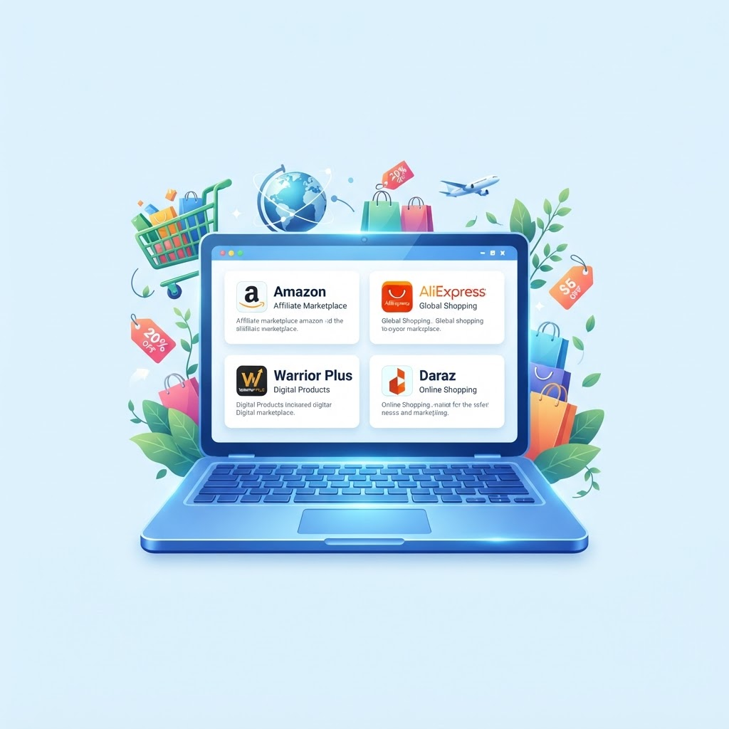 Affiliate marketplace hero artwork